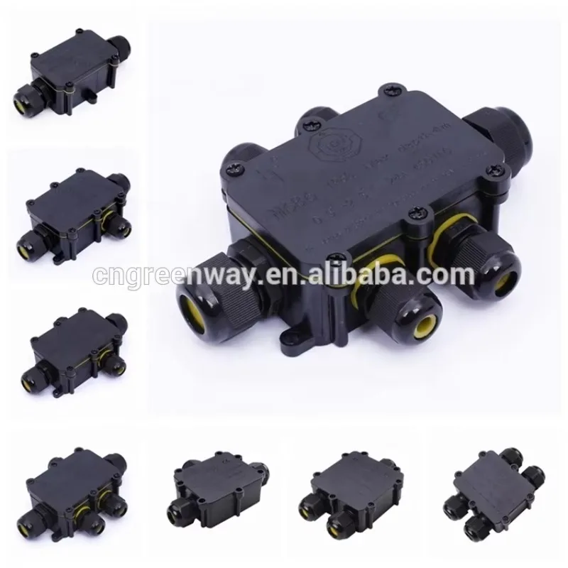 Weatherproof Waterproof IP68 Electrical Junction Boxes Enhanced Durability Performance Sealed Underground PC Material Brass 24A