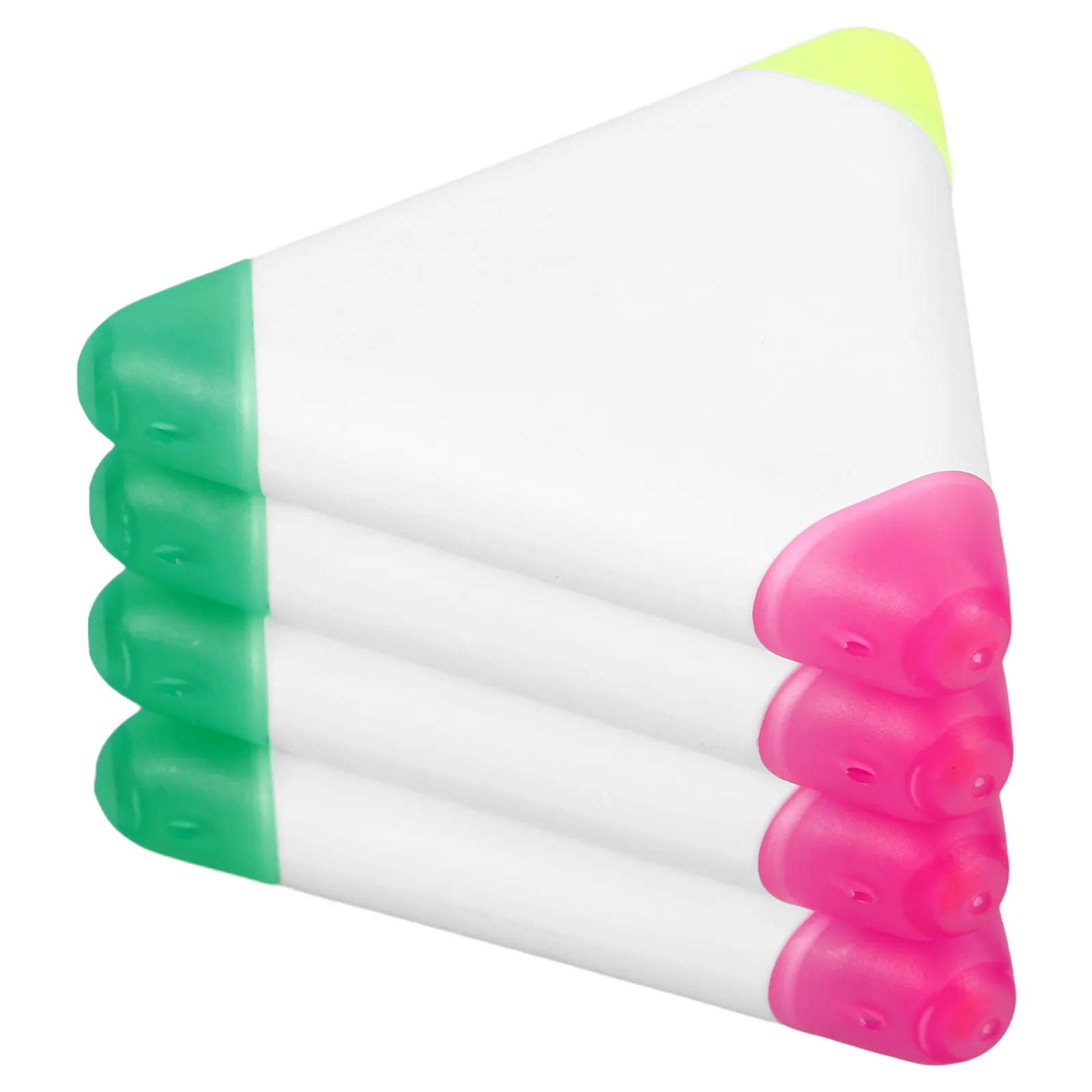 

4Pcs Triangular Highlighters Multicolor Creative Shape Smooth Writing for Study Note Marking Pens Office Use Colorful Marker Pen