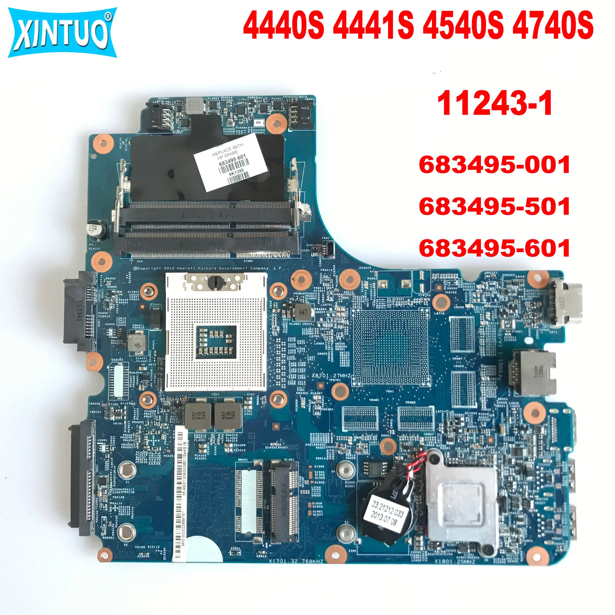 683495-001 683495-501 683495-601 11243-1 for HP ProBook 4440S 4441S 4540S 4740S Laptop Motherboard SLJ8E 100% Tested