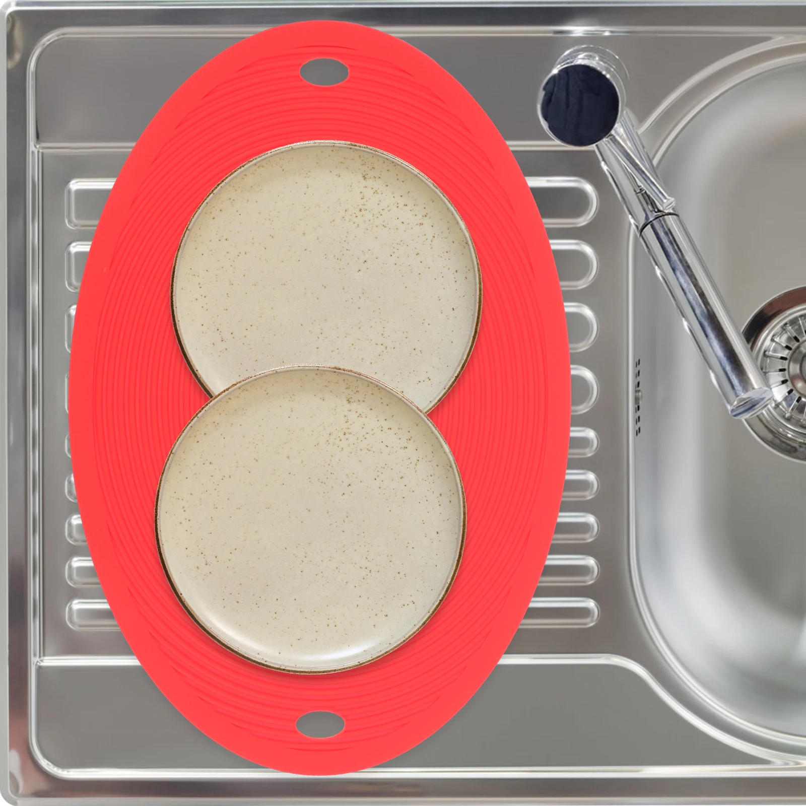 

Silicone Heat Resistant Mat Kitchen Supply Trivet for Hot Pots Pans Fondue Table Protection Countertop Insulator