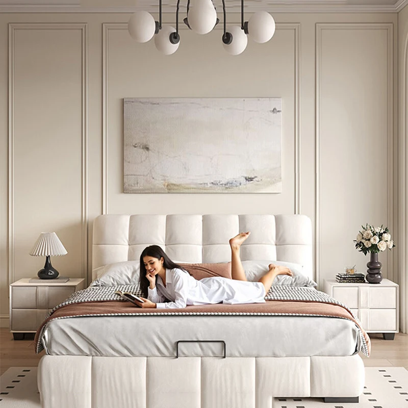 European Ergonomic Bed Bedroom Creative Designer Bed Princess Postmodern Sleeping Simple Designer Muebles Postmodern Furniture