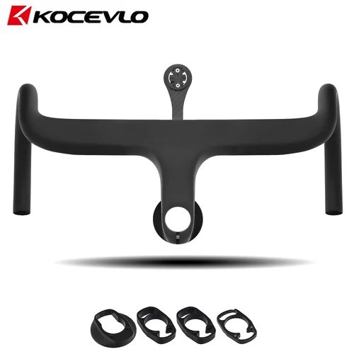 Imagen 1 del producto Manillar de Bicicleta de Carretera KOCEVLO R03, Manillar de Bicicleta de Carbono Integrado con Espaciadores