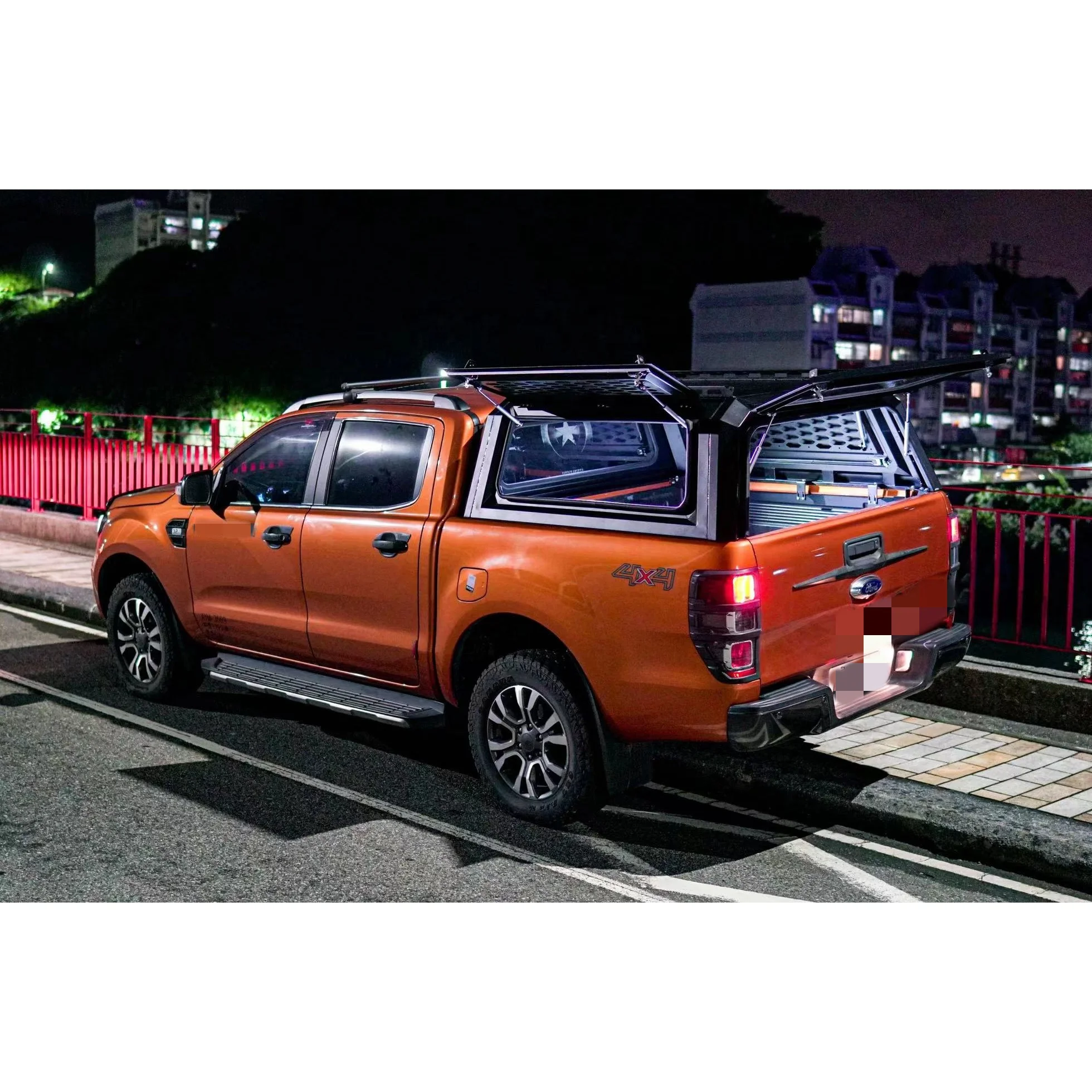 

With Windows Steel Dual Cab Hardtop 4x4 Pick Up Pickup Truck Bed Canopy Topper for Ford Ranger