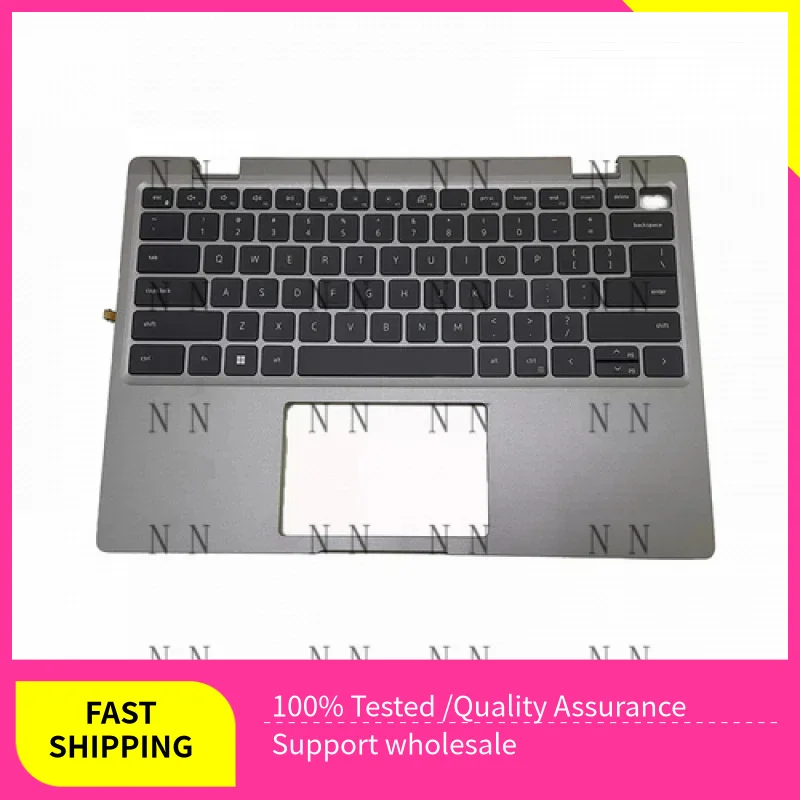 

BLGN 0P05WP New For Dell Latitude 3330 2-in-1 Palmrest Gray + US Backlit Keyboard