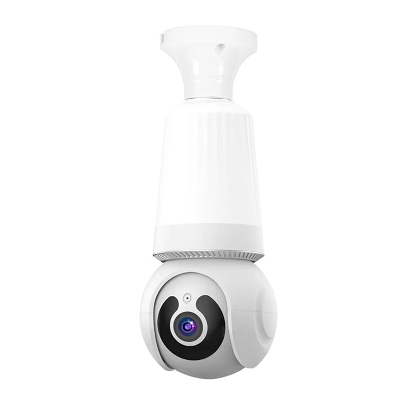 

Retail Bulb Camera 2MP Wifi 360° Color Night Two-Way Talk Security Surveillance E27 Camera No Wiring Required For Home Indoor