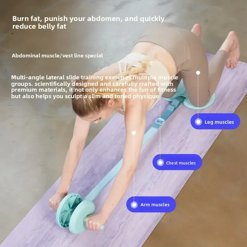 Automatic Rebound of the Belly Wheel is a Beginner's Stomach Reducing Tool for Men and Women, Ab Rollers