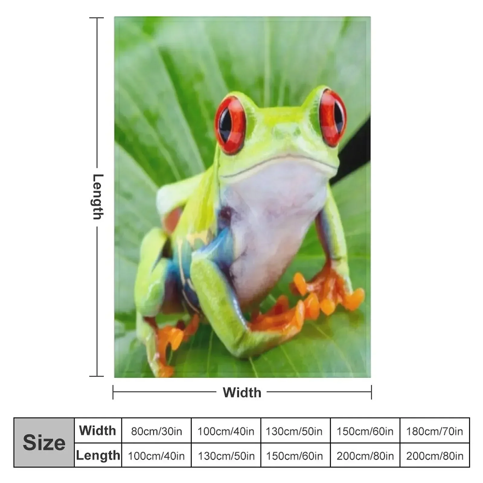 Red Eyed Tree Frog, Agalychnis Callidryas Throw Blanket Furrys Sleeping Bag Stuffeds Blankets