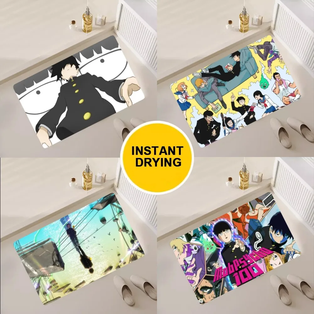 

Bilibili Mob Psycho 100 Floor Mat Bedroom Kitchen Door Bath House Super Absorbent Foot Non-slip