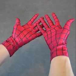 Spider-Man 2 Gloves No Strip / with Strip Superhero Cosplay Cos Costume (One Size) Non Refundable Confirm Your Handsize
