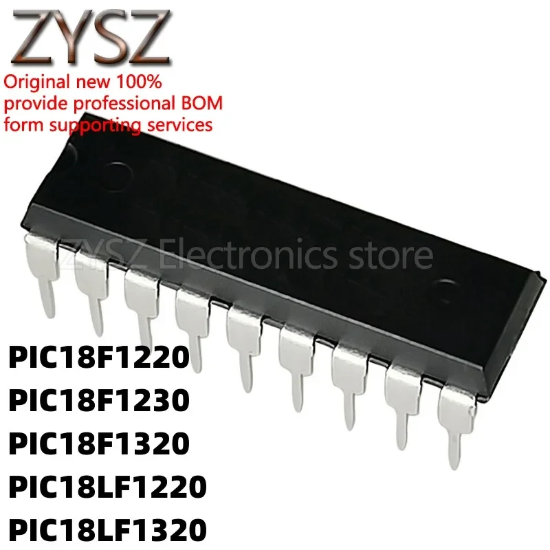 5 قطعة PIC18F1220-I/P 1230 1320 PIC18LF1220-I/P E/P T في الخط DIP18 #1