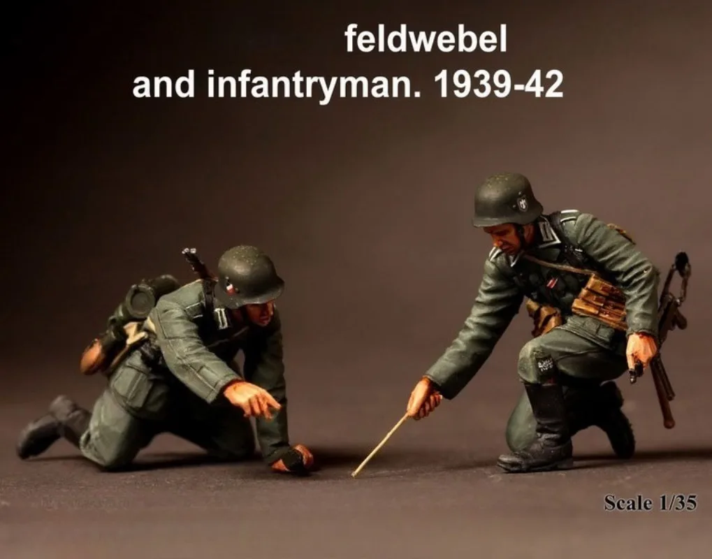 

Масштаб 1/35, фигурка из смолы, сборная модель, комплект, 2 солдаты, в разобранном виде, неокрашенная историческая миниатюра для хоббистов