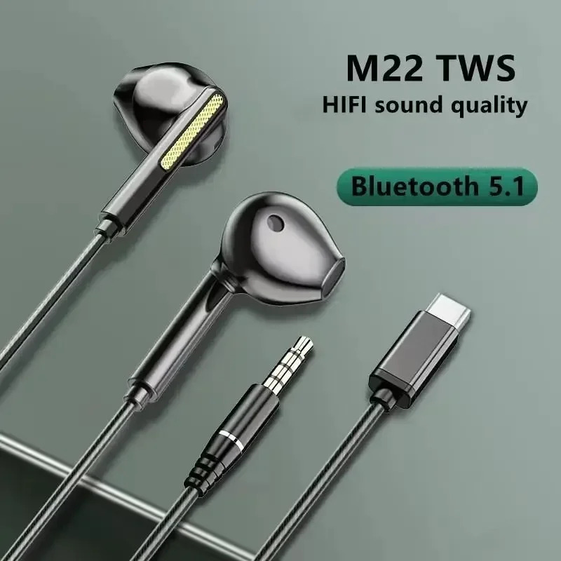 Universal Wired Earphones in Ear Earphones Wire Earphone with Mic Headphone Voice Control Hi-Fi Bass Gamer Headset for Phone