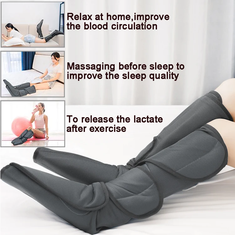 ポータブル折りたたみ式エアコンプレッションブーツ、高周波振動、アスリートのリリーフ、筋肉の回復