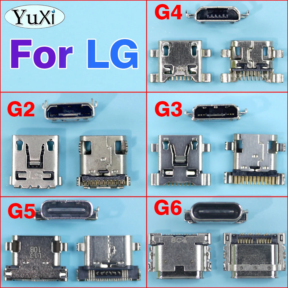 

1Pc USB Charging Port Dock Socket Plug Charger Connector For LG G2 G3 G4 G5 G6 H810 H811 H812 H815 H868 VS986 LS991 Tail Plug