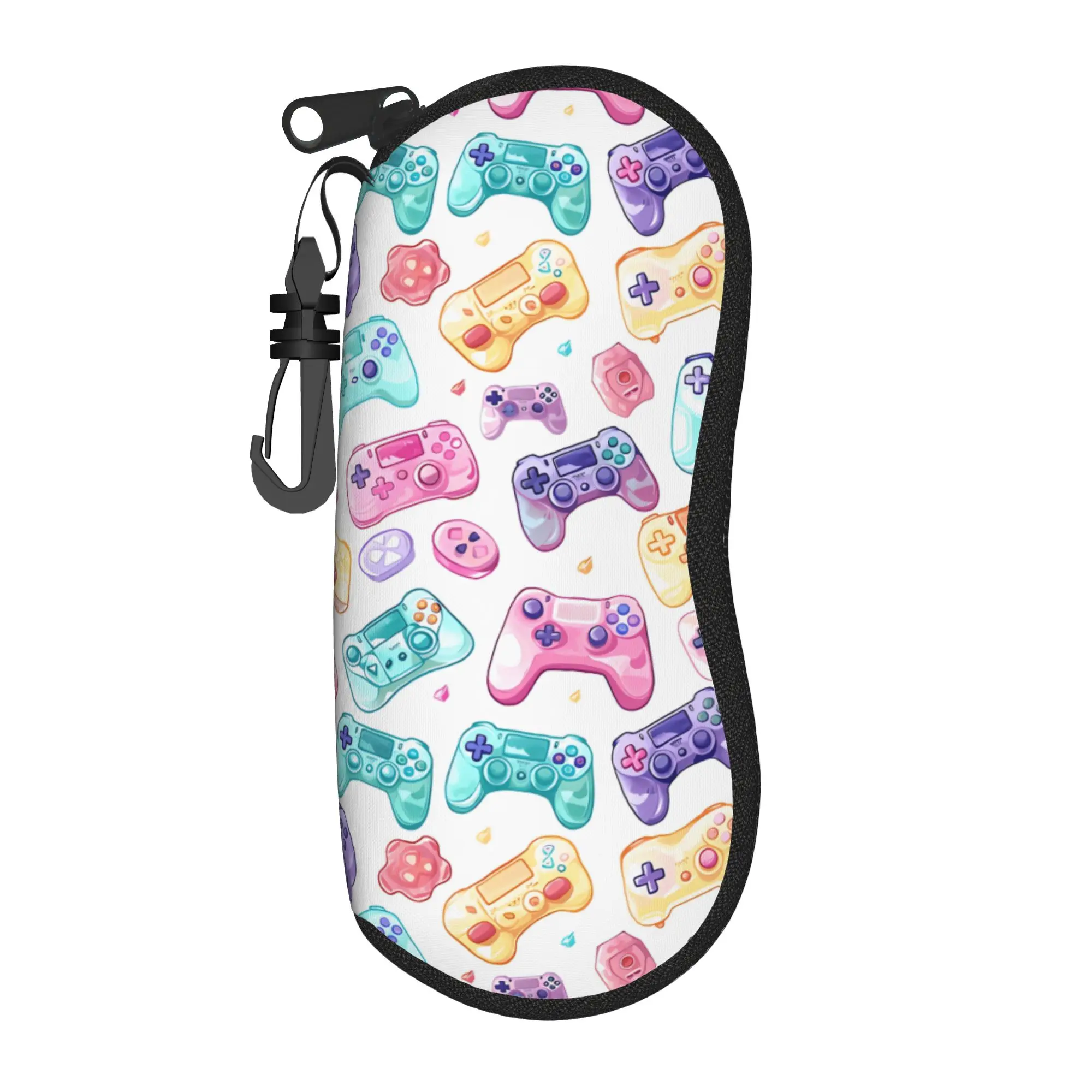 Hot Colorful Game Gamepad Glasses Case Cover Sunglasses Pouch For Unisex Classic Eyewear Organizer Portable Eyeglass Protector