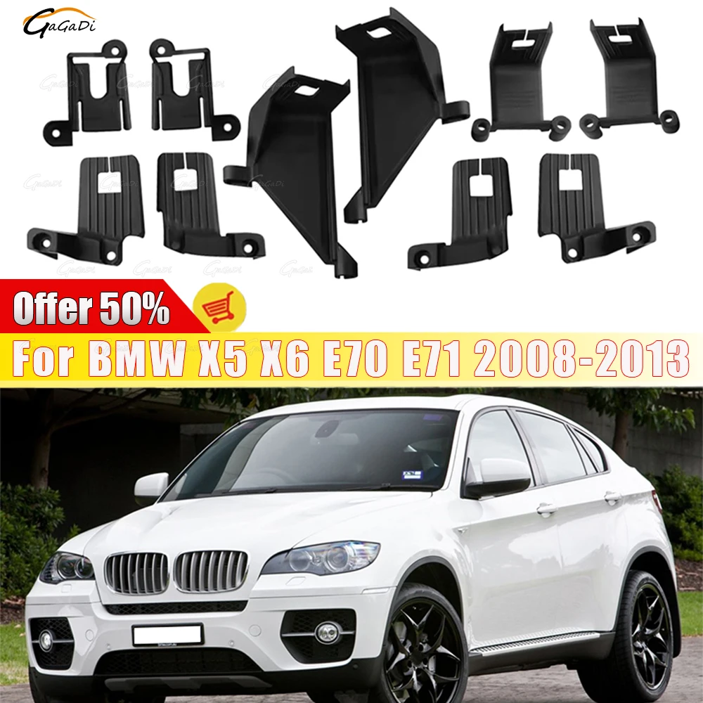 Headlight Bracket Claw 63117205837 Headlight Repair Kit 63117205838 For BMW X5 X6 E70 E71 2008-2013