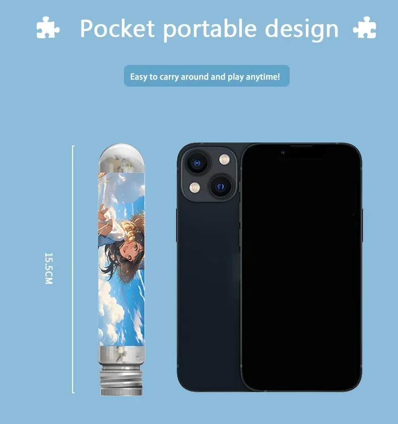 150 Elementów Mini Probówki Kwiaty Jesień Kreskówki Trudne Puzzle dla Dorosłych Zabawki Antystresowe Gra Rodzinna Zabawki Edukacyjne