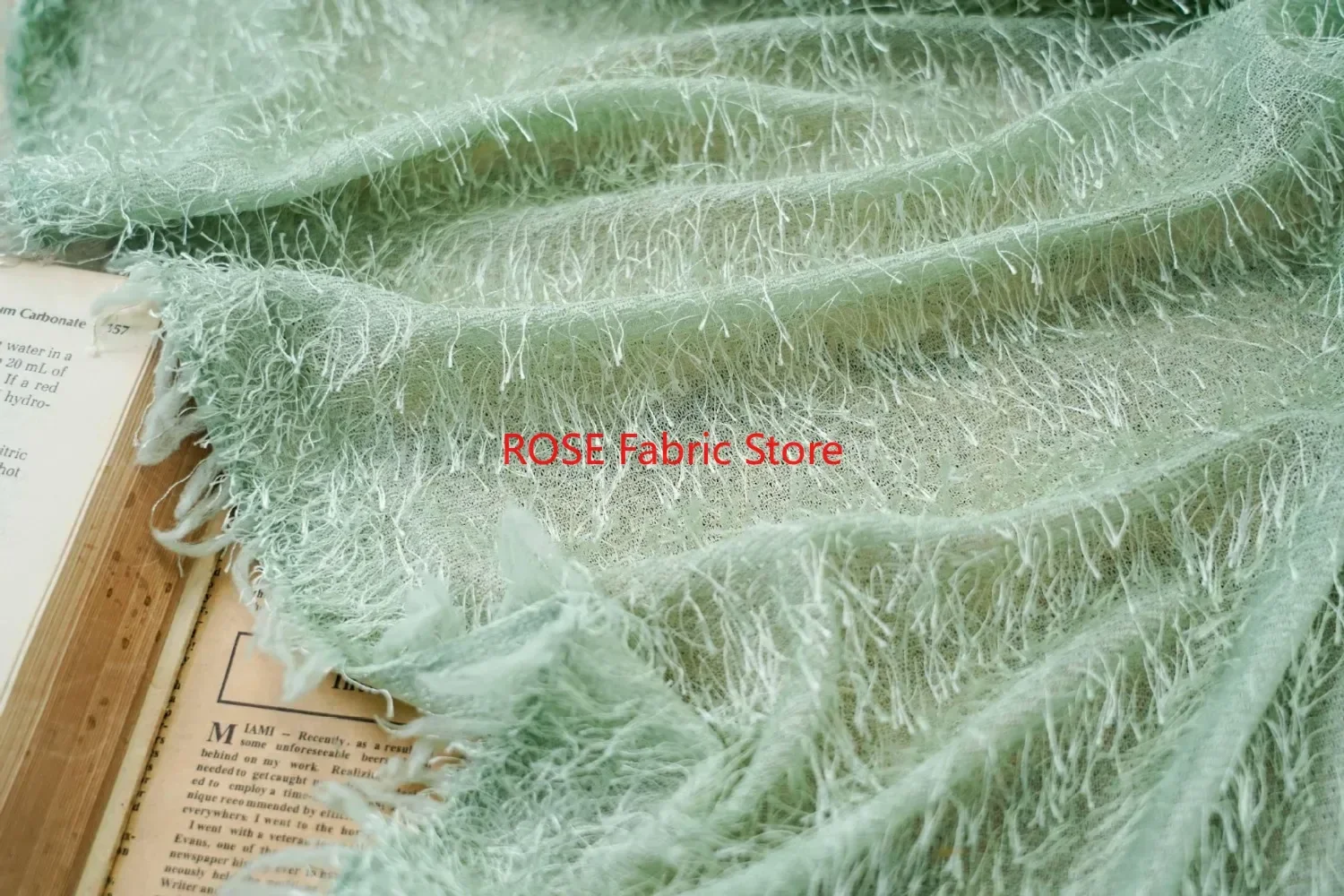 Chiffon Gorgeous Fringed Romantic Dress Fabric Skirt Spring and Summer Women's Fashion Fabric Designer Fabric 1meter