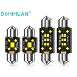 DOHIHUAN 2PCS Super Bright 31mm Led Festoon C5W Bulb 36mm C10W 39mm 41mm 31 mm Car Reading Door Trunk Signal Lamp Interior Light