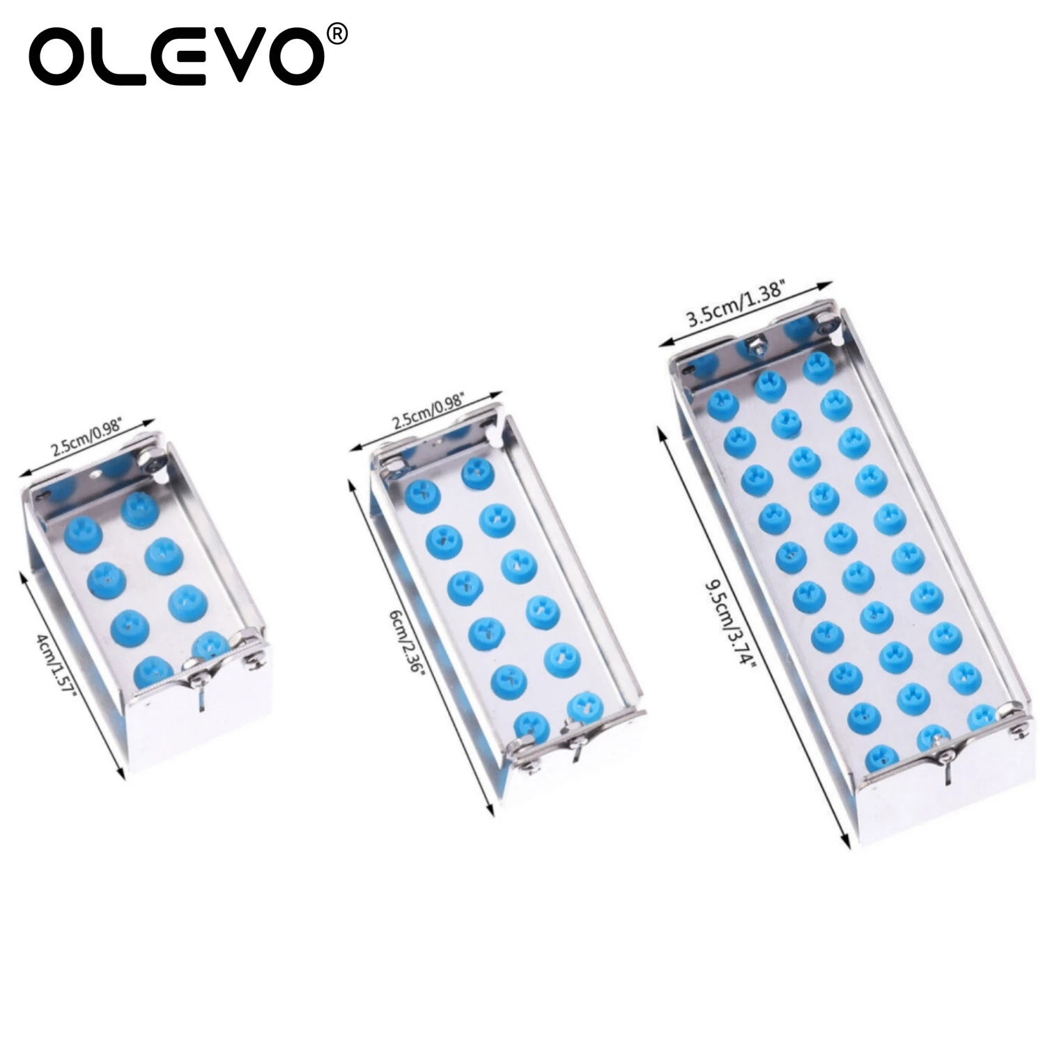 8/12/30 Holes Dental Tip Holder Ultrasonic Scaler Piezo Tips Disinfection Box Implant Drills Organizer Endo File Fixer Burs Case