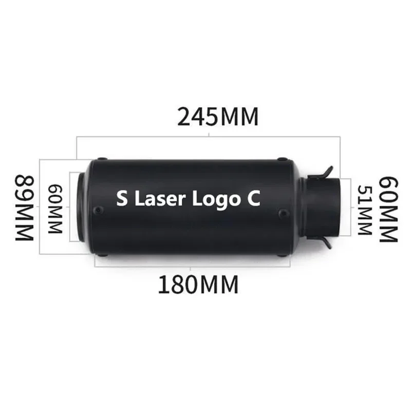 51/60mm sc uniwersalna rura wydechowa motocykla z włókna węglowego rura wydechowa przelotowa do motocykla wyścigowego GP-projekt zmodyfikować część
