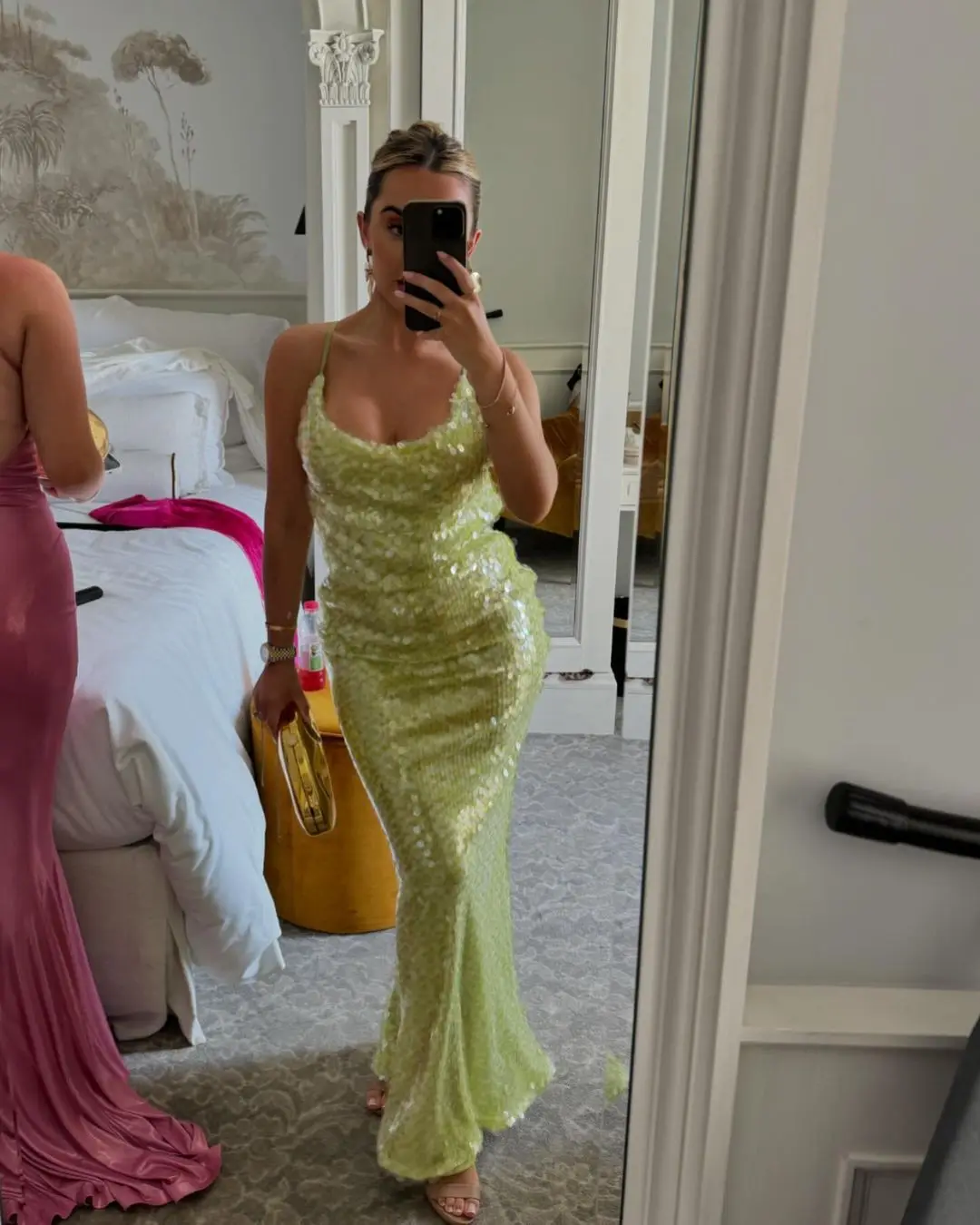 Women Slim Square Collar Lace Up Sleeveless Sexy Sequin Backless Party Dress Female Evening Dresses 2025 Summer Lady Vestidos
