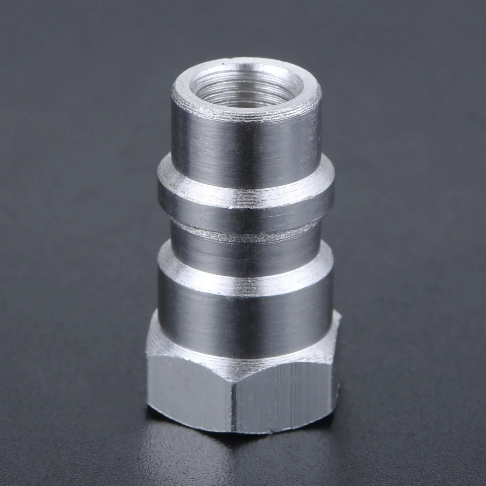 R-12 to R-134a Retrofit Valve 7/16 Low Side Port Adapter with Blue Dust AC Cap Universal for Air Conditioning Systems