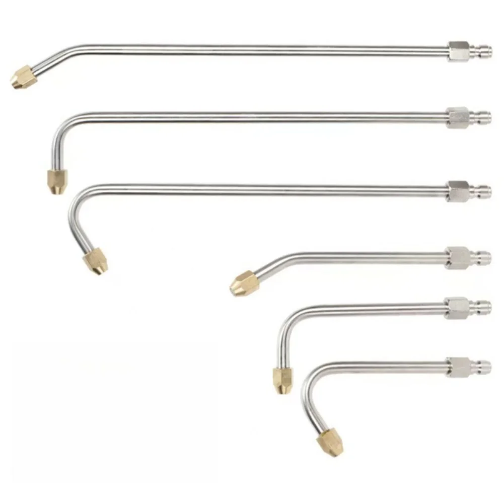 Stainless Steel 90 Degree Angle Extension Wand With 1/4 Inch Quick Connect For High Pressure Washer Car Cleaning And For Surface