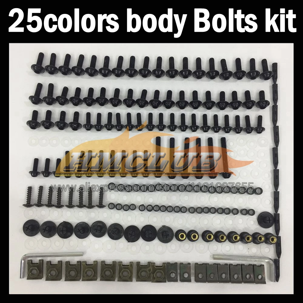 268ps Full Screws Kit Body bolt For KAWASAKI NINJA ER-6N ER6N ER 6N 12 13 14 15 16 2012 2013 2015 2016 Fairing bolts screw NutS