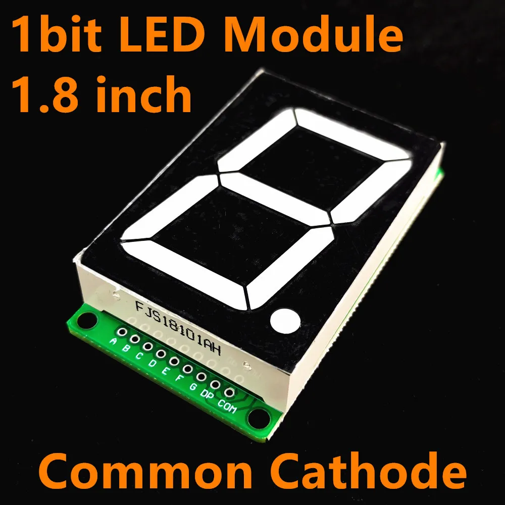 

1.8 Inch 1 Bit Digital Display 7 Segment LED Module 5 Color Available for Arduino STM32 STC AVR