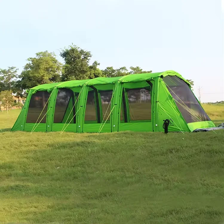 Hot Sale Green Awning Gazebo Tunnel  Camping Waterproof Family Party Beach Pop Up Outdoor 10Person One Living Room