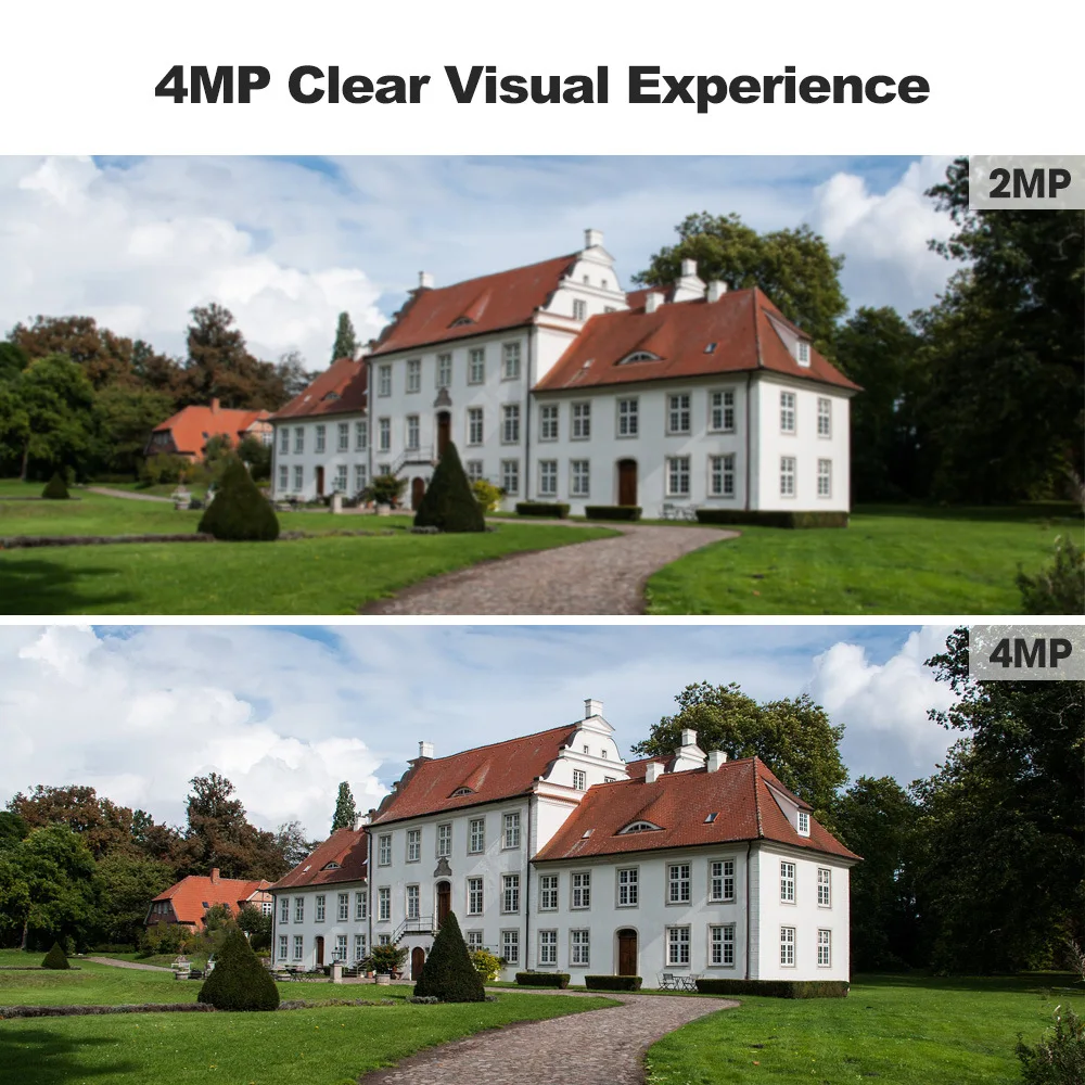 Srihome-cámara PTZ inalámbrica para exteriores, videocámara Solar IP de 4MP, HD, WiFi, paquete de 2 baterías integradas, cámara de videovigilancia con aplicación