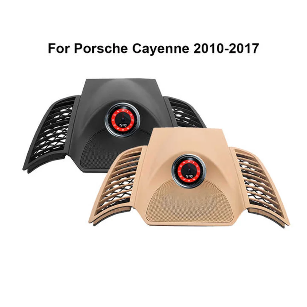 Center Dashboard Stopwatch Panel Cover With Compass Clock - Car Modification Accessory For Porsche Cayenne 2010-2017