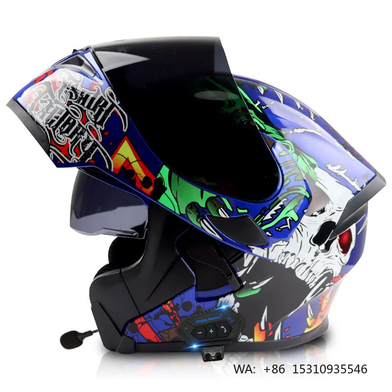 2026 Hot Selling Professional High Quality Dual Sport Summer Motorcycle Helmet with Wireless Function Unisex