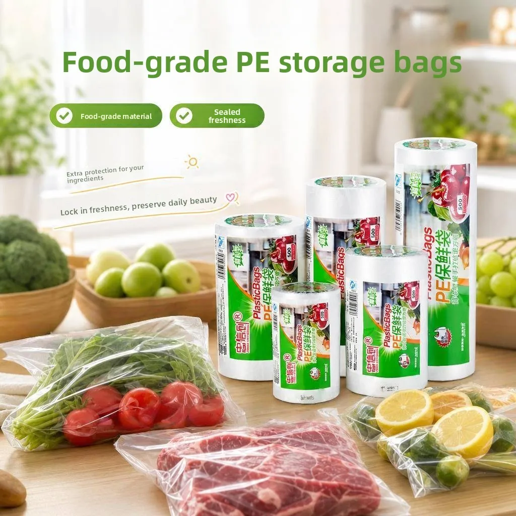 thickened-food-grade-kitchen-use-disposable-food-preservation-bags-vest-type-handheld-plastic-tableware-for-restaurant
