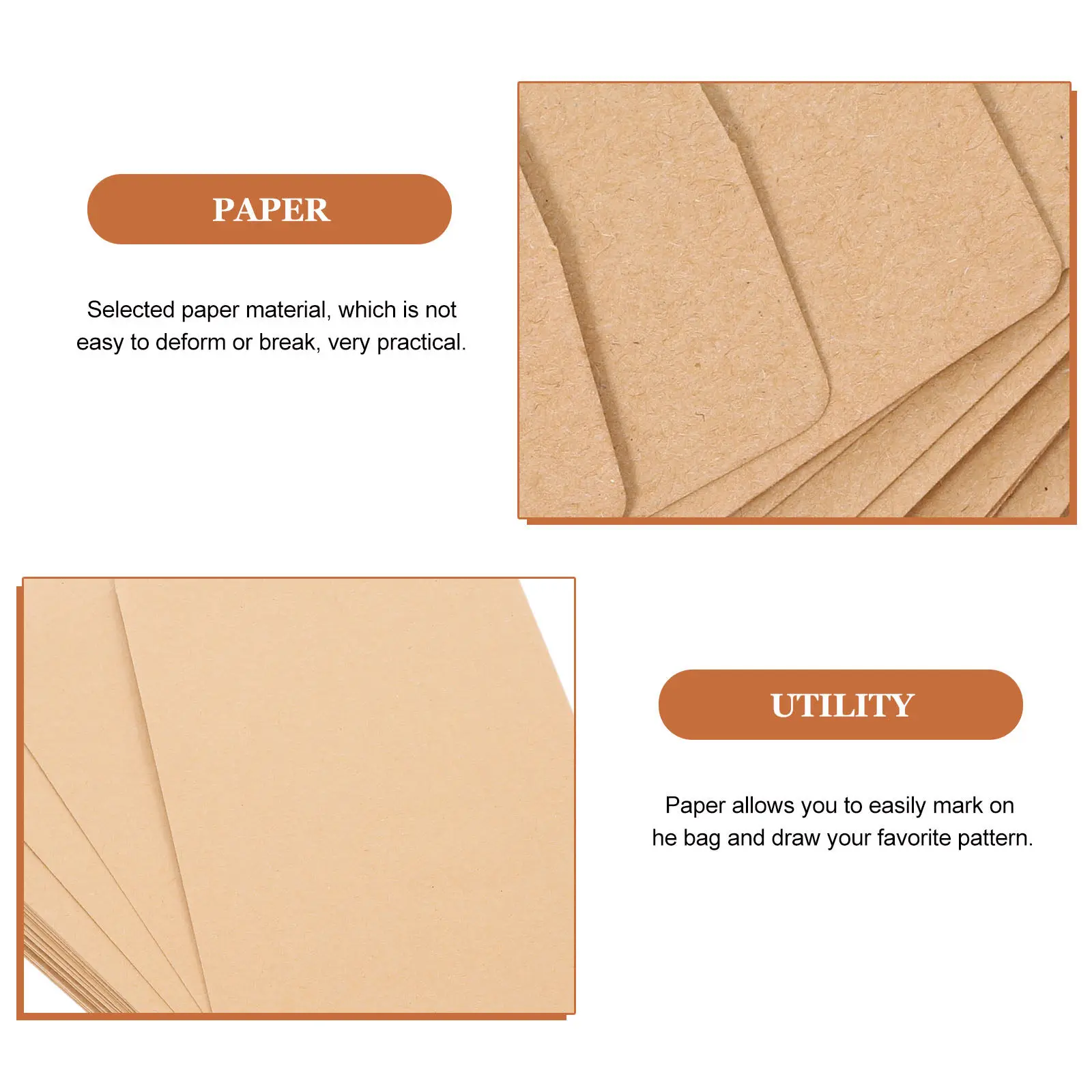50pcs Kraft Envelopes Eco-Friendly Lightweight Strong for Greeting Cards Letters Stationery Storage