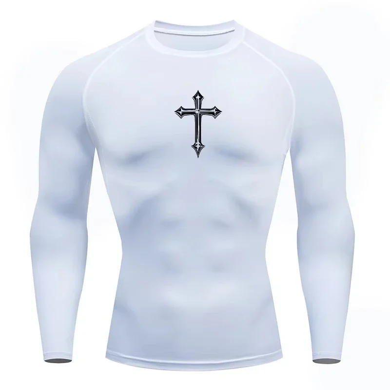 2026 Men Running Compression T-shirt Long Sleeve Sport Tees Gym Fitness Sport Shirts Male Running Trainning Breathable Tops