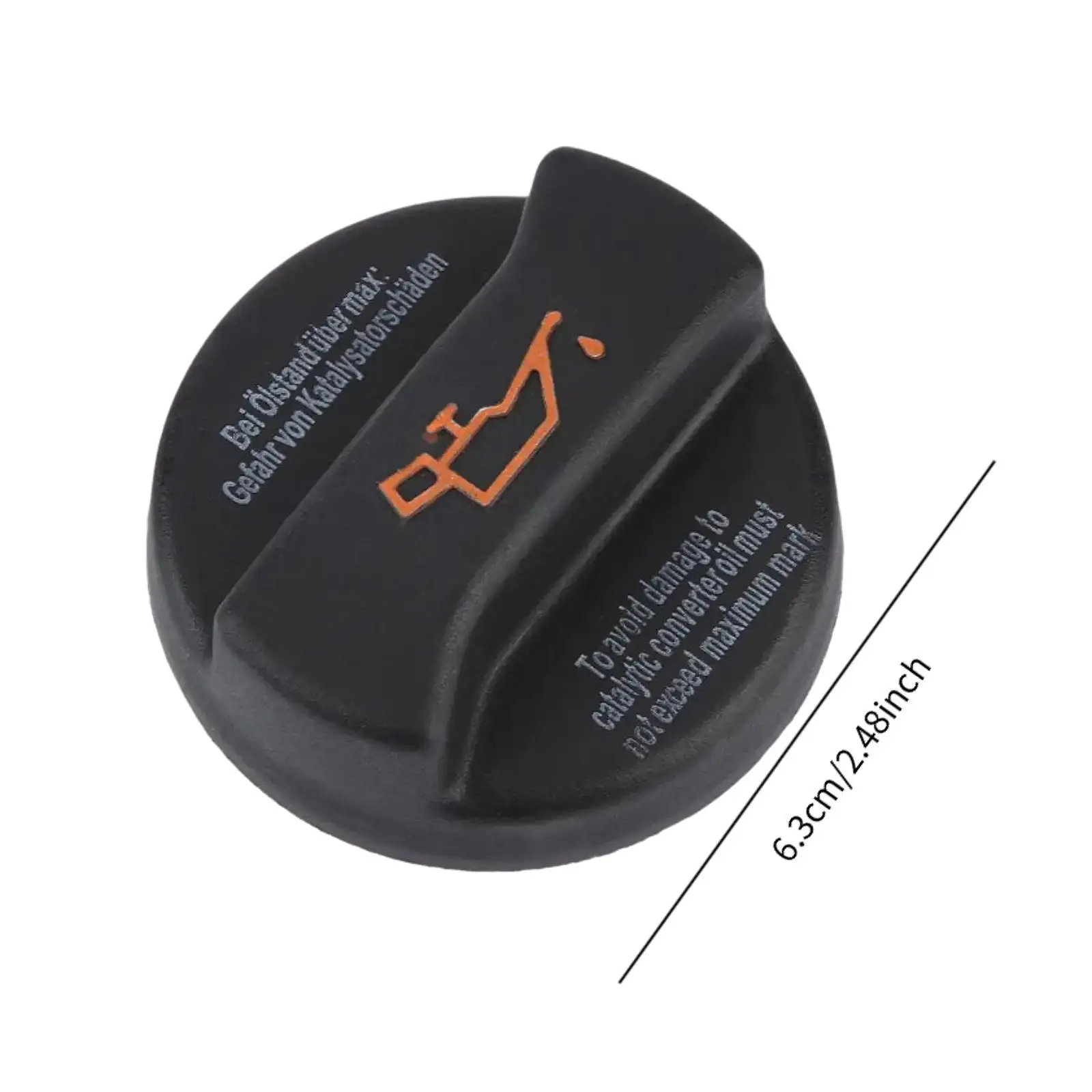 Black ABS Oil Filler Cap Premium Durable Engine Cover for Volkswagen for audi Vehicle Direct Replace Spare Part