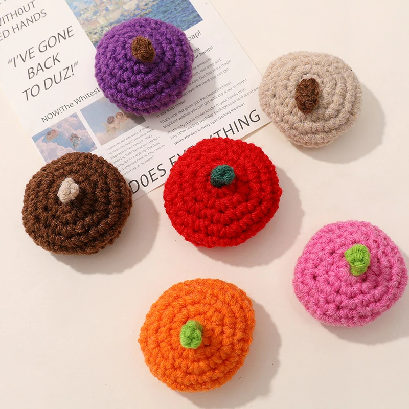 1Pc Dollhouse Mini Woolen Woven Hook Woven Little Hat Beret Cute Knitted DIY Doll Animal Ornaments Jewelry Dollhouse Accessories