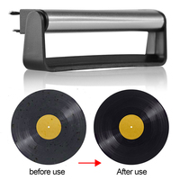 Nylon Wool Record Turntable Brush Portable Gramophone Cleaning Brush Anti Static with Handle Lightweight Instrument Accessories