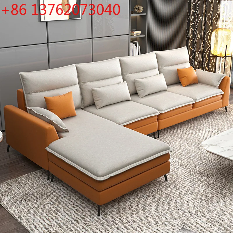Simple corner sofa creative personality small apartment technology cloth sofa
