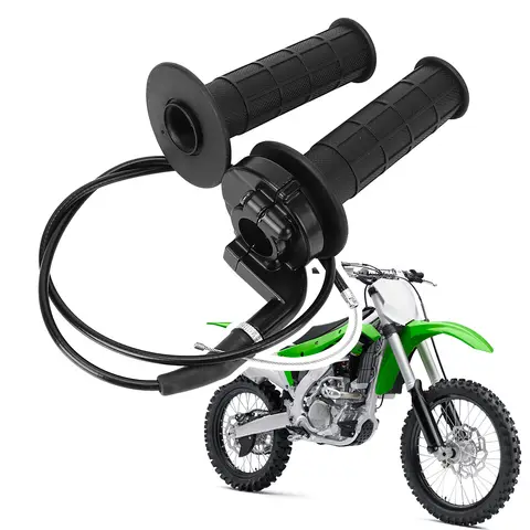 7/8 "22mm Motorcycle Grips Throttle Accelerator Universele Handvatten en Kabel Set Handle Bar Motor Accessoires