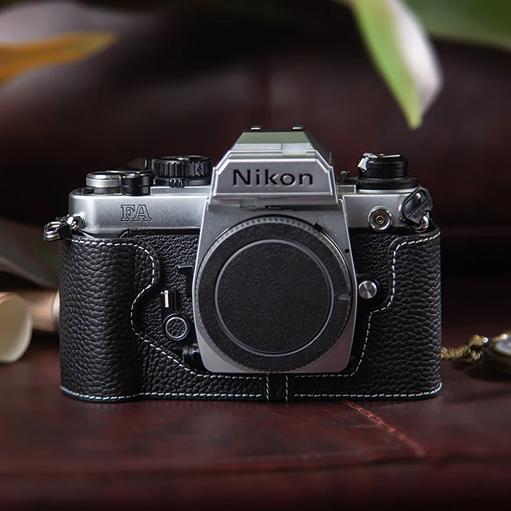 

Protective Case FA Bag For Nikon FA Case Leather Camera Bag Genuine Leather Camera Half Case Photography Accessories