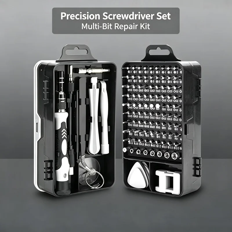 115‑in‑1 Precision Screwdriver Kit, Torx Triwing Magnetic Tool Set for MacBook Laptop Phone Electronics Repair