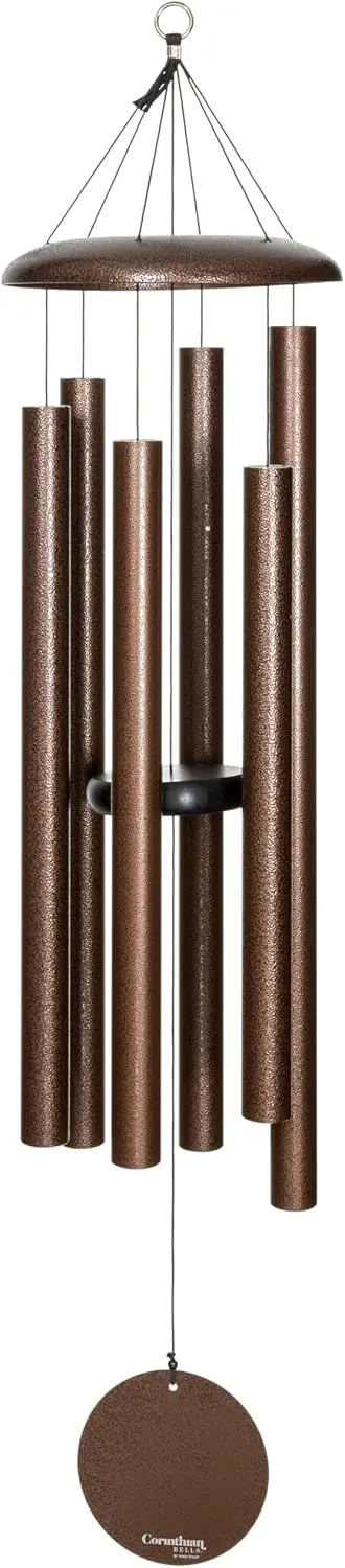 Large 50 Inch Copper Vein Deep Tone Memorial Wind Chimes For Outside Made USA