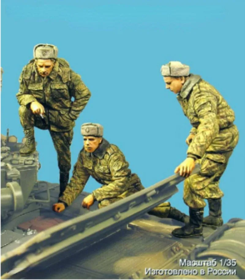 Model figurki z żywicy w skali 1/35 zestawy do budowania historycznych wojskowych żołnierzy utrzymania 3 osoby niezmontowane i niepomalowane 956A