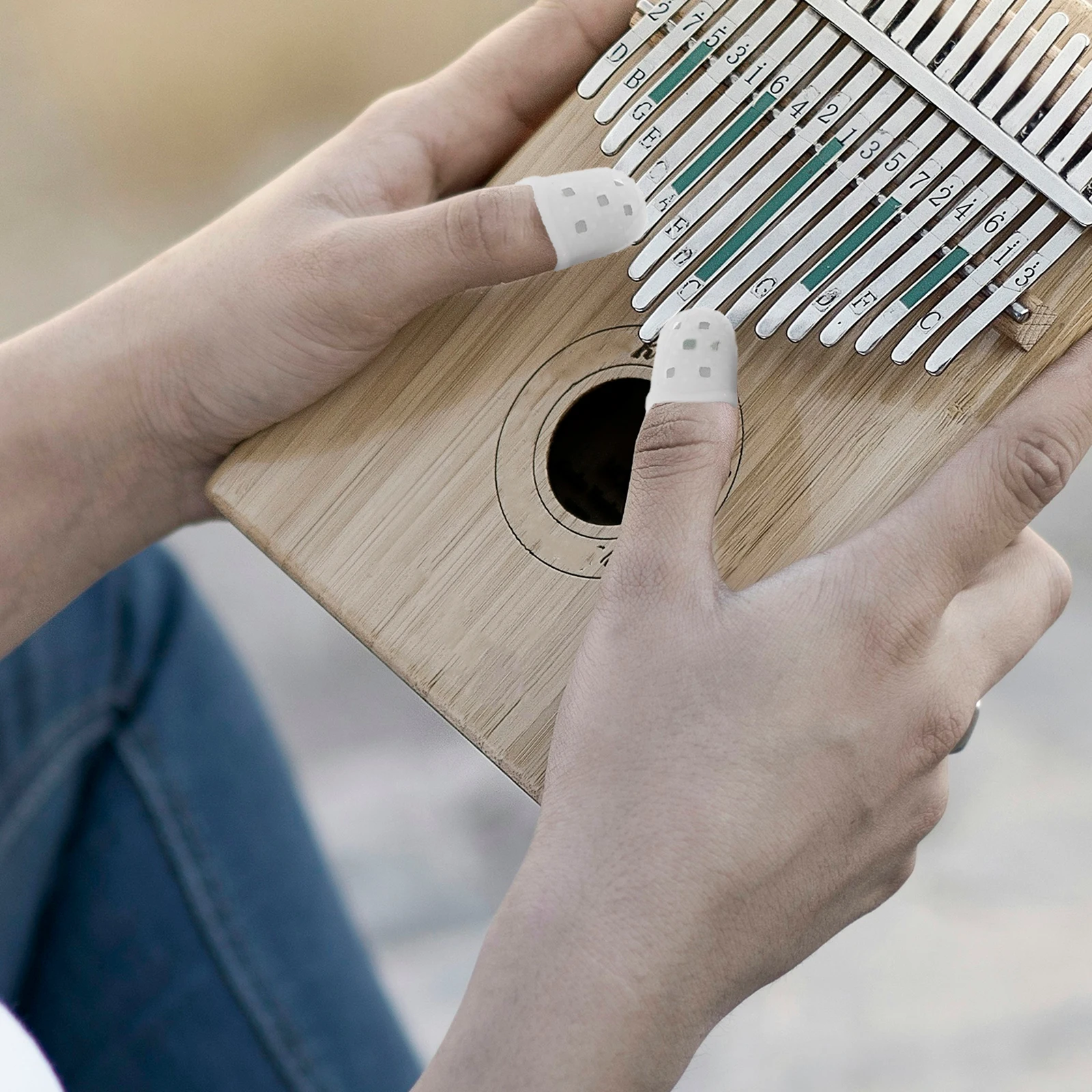 

10Pcs Kalimba Finger Covers Silicone Protectors Comfortable Fit Long Lasting Use