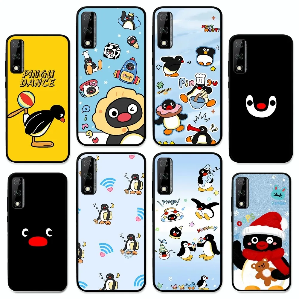 Cartoon P-Pingu P-Penguin Phone Case For Huawei Y9 6 7 5 Prime Enjoy 7s 7 8 plus 7a 9e 9plus 8E Lite Psmart Shell