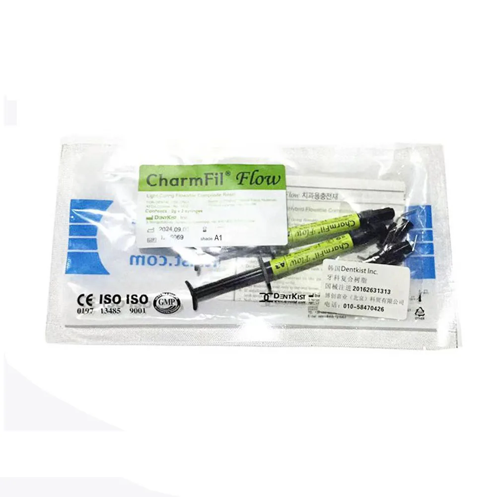 เกาหลีทันตแพทย์ Light Curing เรซินคอมโพสิตทันตกรรมฟื้นฟู Flowable NANO เรซิ่น A1/A2/A3/A3.5g Shade ฟันบรรจุวัสดุ