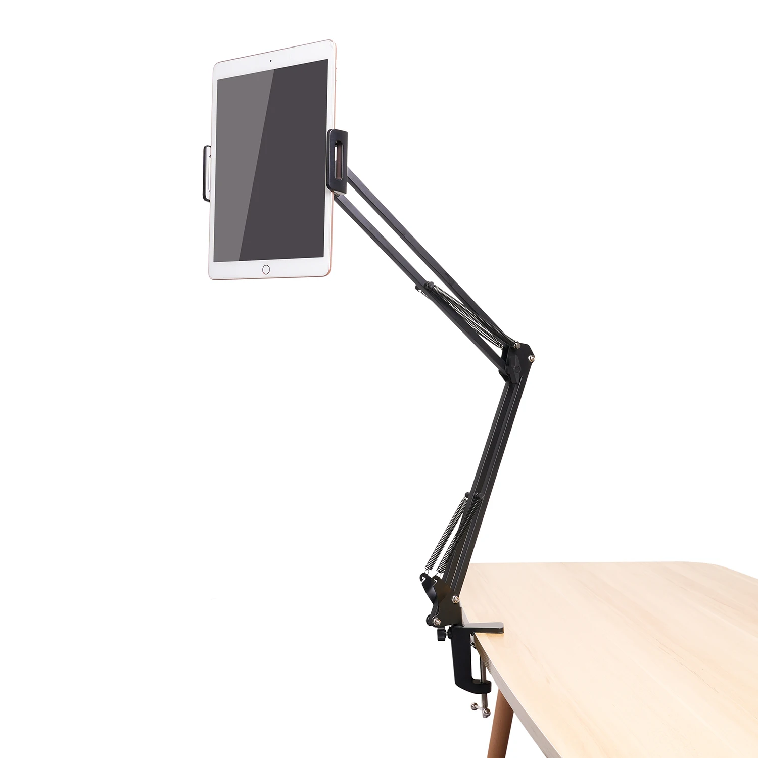 Desktop Metal Tablet Stand Arm Adjustable Stand Bed Desktop Lazy Bracket for iPad Tablet Smartphone Holder Mount